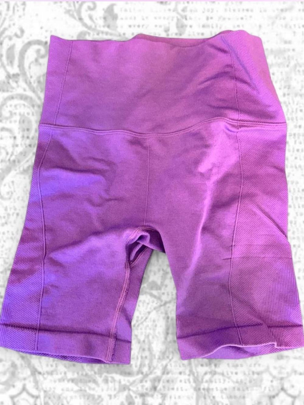 all in motion Purple High-Rise Bike Shorts